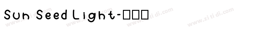 Sun Seed Light字体转换
